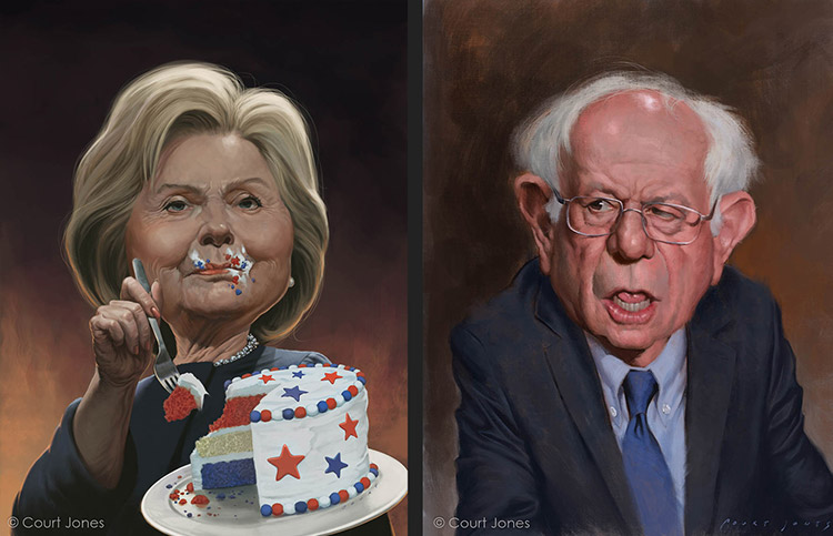 Bernie-Sanders-Caricature-Hillary-Clinton-Caricature.jpg